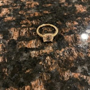 David Yurman petite rose gold and morganite ring